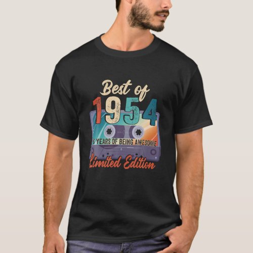 Best Of 1954 Limited Edition 70th Birthday T_Shirt