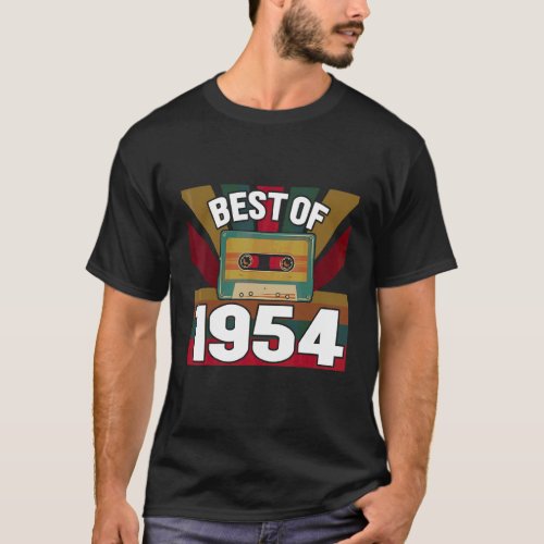 Best Of 1954 Retro Vintage Cassette Tape Classic M T_Shirt