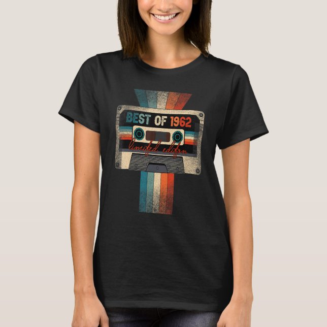 Best Of 1962 Cassette Tape 60 Birthday  60 Year Ol T-Shirt (Front)