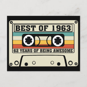Best of 1963 62 years of being awesome holiday postcard