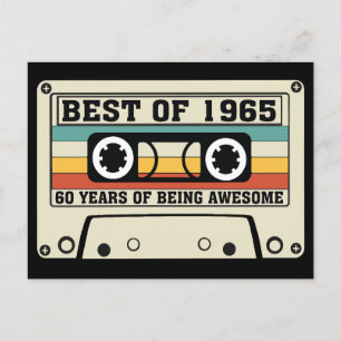 Best of 1965 60 years of being awesome holiday postcard