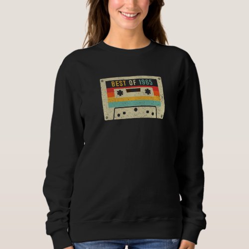 Best of 1965 Cassette Tape Retro Vintage 58th Birt Sweatshirt