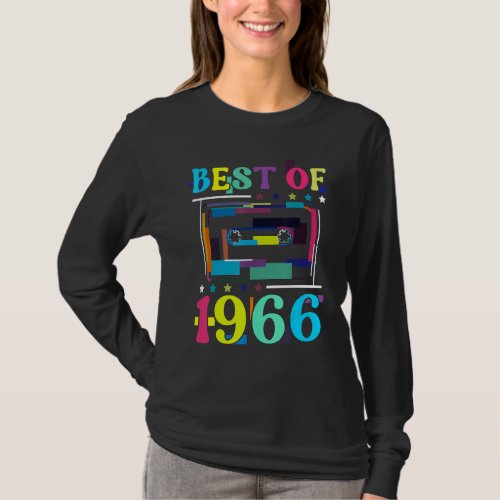 Best Of 1966 Birthday Retro Birth Year Cassette Ta T_Shirt