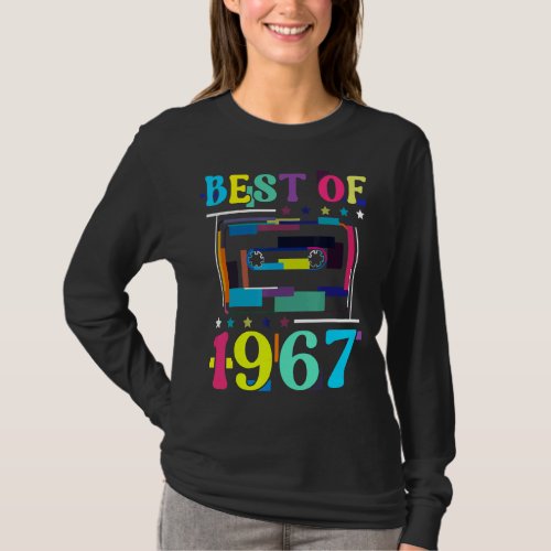 Best Of 1967 Birthday Retro Birth Year Cassette Ta T_Shirt