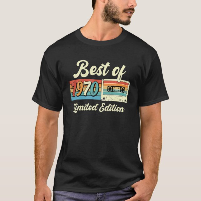 Best Of 1970 Cassette Tape 52Nd Birthday Decoratio T-Shirt (Front)