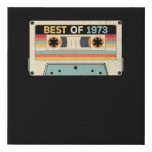 Best Of 1973 Birthday Cassette Tape Faux Canvas Print at Zazzle