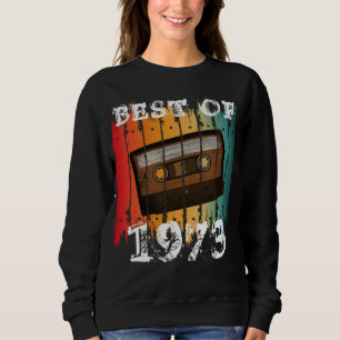BEST OF 1973 CUSTOM VINTAGE CASSETTE TAPE  SWEATSHIRT
