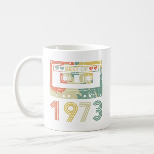 Best Of 1973 _ Retro 70s Cassette Tapes T_Shirt T Coffee Mug