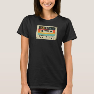 Best of 1975 Cassette Tape Retro Vintage 48th Birt T-Shirt