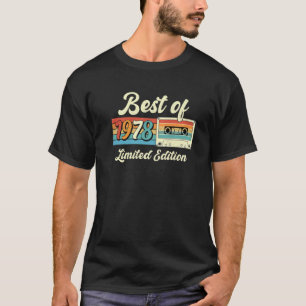 Best Of 1978 Cassette Tape 44Th Birthday Decoratio T-Shirt