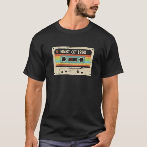 Best Of 1982 Vintage 40 Year Old 40th Birthday T_Shirt