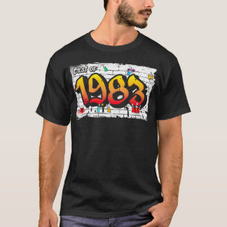 Best of 1983 Graffiti 42 Years of Vintage Cool vin T-Shirt