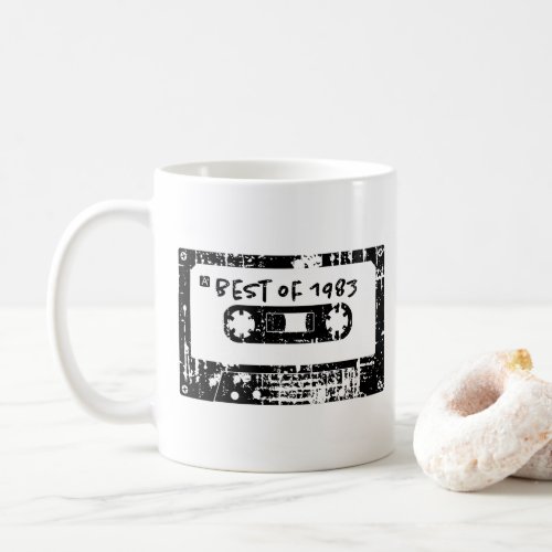 Best Of 1983 Vintage Cassette Mix Tape Coffee Mug