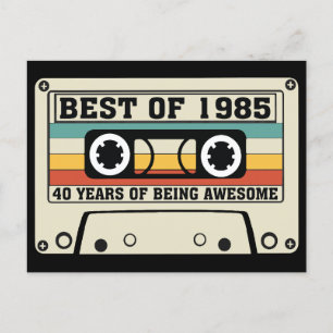 Best of 1985 40 years of being awesome holiday postcard
