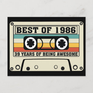Best of 1986 39 years of being awesome holiday postcard