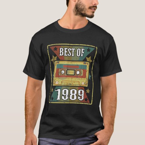 Best Of 1989 Retro Vintage Cassette Tape Classic M T_Shirt