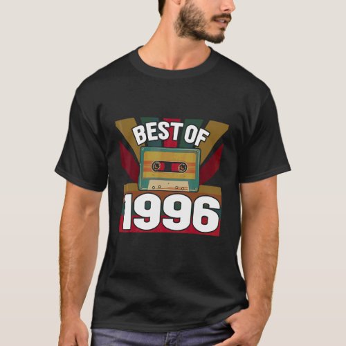 Best Of 1996 Retro Vintage Cassette Tape Classic M T_Shirt