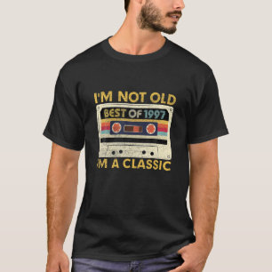 Best Of 1997 25Th Birthday Gifts Cassette Tape Vin T-Shirt
