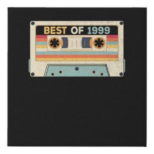 Best Of 1999 Birthday Cassette Tape Faux Canvas Print