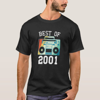 Best Of 2001 Birth Year Vintage Birthday 2001 T-Shirt