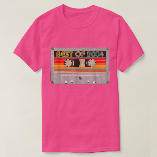 Best Of 2004 18th Birthday Gifts Cassette Tape Vin T-Shirt (Design Front)