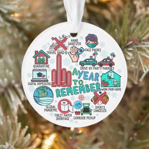 Best of 2020 Commemorative Funny Acrylic Christmas Ornament