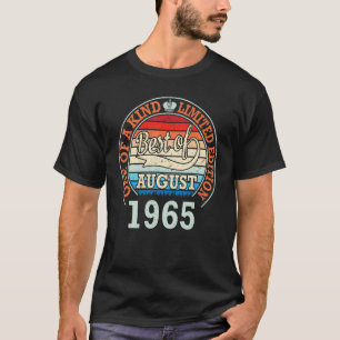 Best Of August 1965 One Of A Kind  57 Years T-Shirt