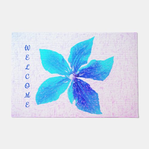 Best of Blue Clematis Doormat