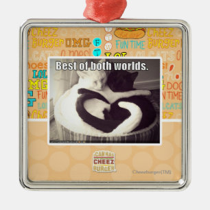 Best of both worlds. metal ornament