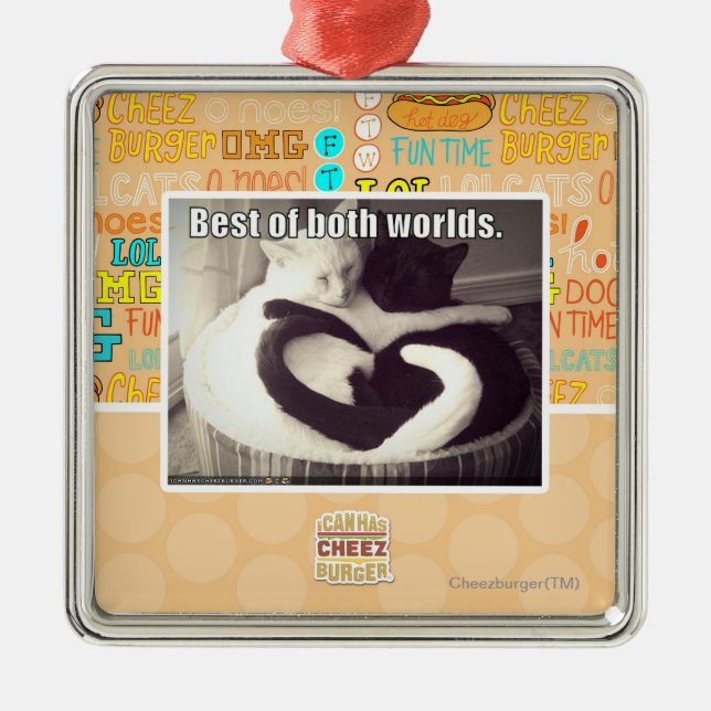 Best of both worlds. metal ornament (Front)