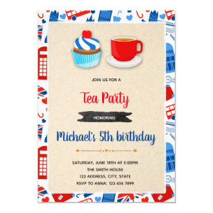 British Tea Party Invitations | Zazzle
