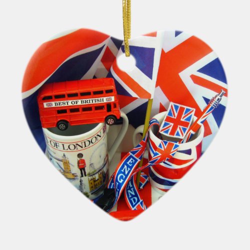 Best of British Souvenirs Ceramic Ornament