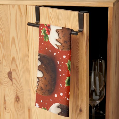 Best of Christmas pudding holiday tea towel