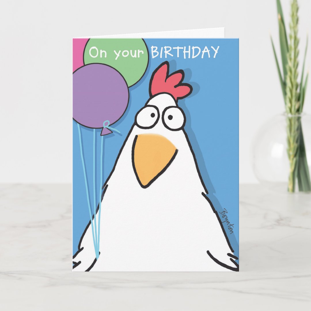 BEST OF CLUCK Birthday by Boynton Card | Zazzle