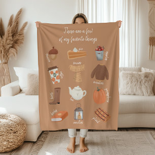 Best of Fall Few of My Favorite Things Fleece Blanket