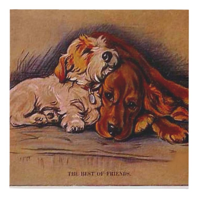 "Best of Friends by Lucy Dawson" Faux Canvas Print (Front)