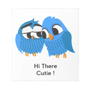 Best of friends owls notepad