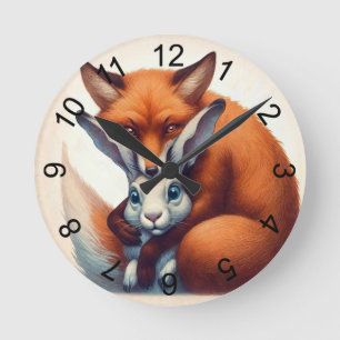 Best of Friends Round Clock