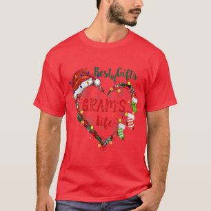 Best of Gifts in Gram 's Life Heart Christmas ligh T-Shirt