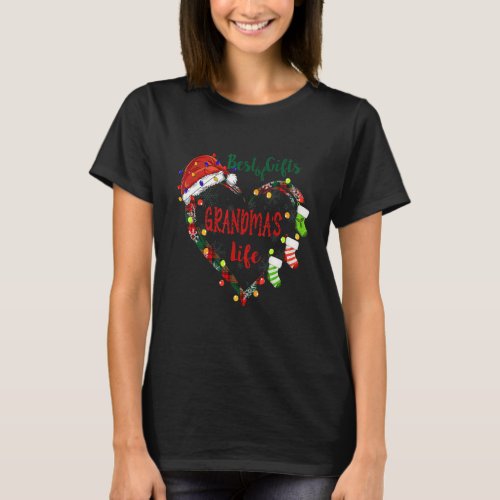 Best Of  In Grandma s Life Heart Christmas Light T_Shirt