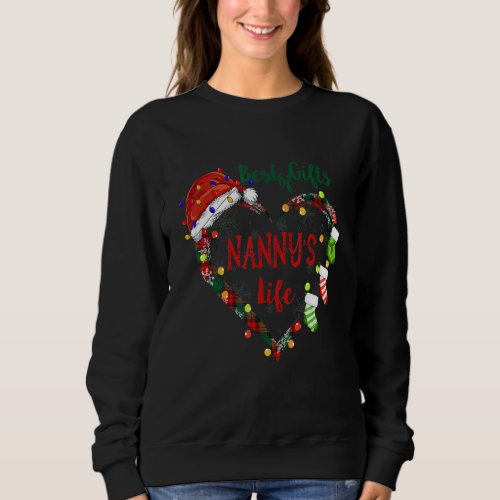 Best Of  In Nanny S Life Heart Christmas Light Sweatshirt