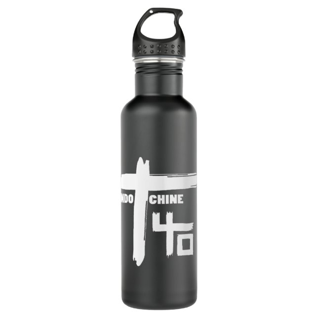 Best of Indochine band logo1 exselna Genres Rock n Stainless Steel Water Bottle (Front)