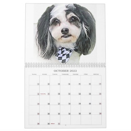 Best of K_Cee Cute Zuchon Dog 2023_2024 Calendar