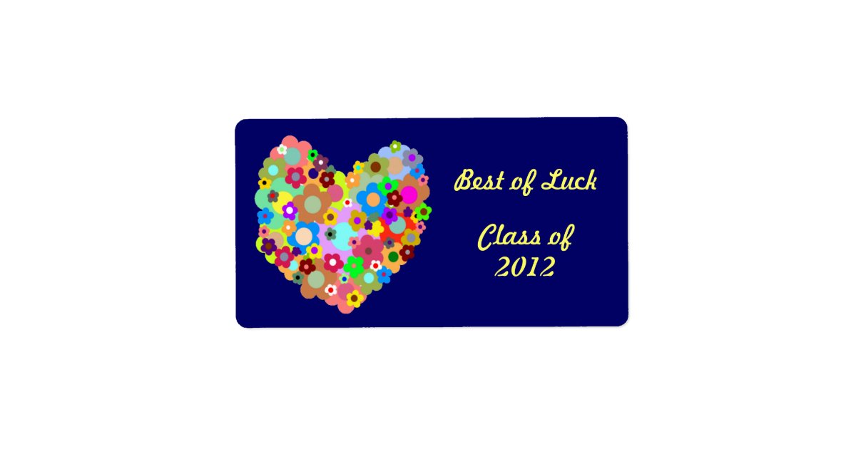 Best of Luck, Class of Candy Bar Wrapper Label | Zazzle