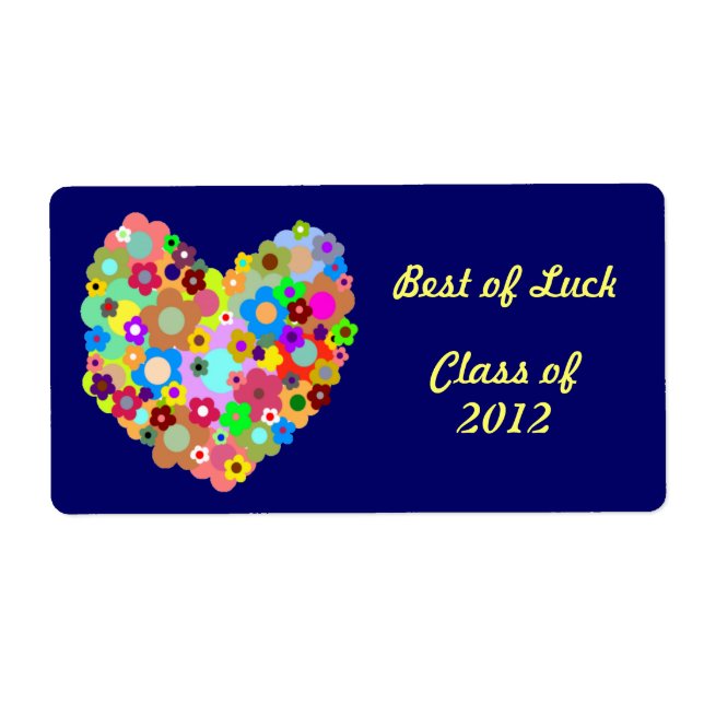 Best of Luck, Class of Candy Bar Wrapper Label (Front)