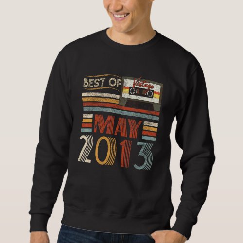 Best Of May 2013 Birthday  Vintage 9 Years Old Sweatshirt