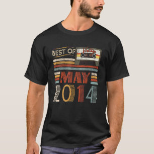 Best Of May 2014 Birthday Vintage 8 Years Old T-Shirt