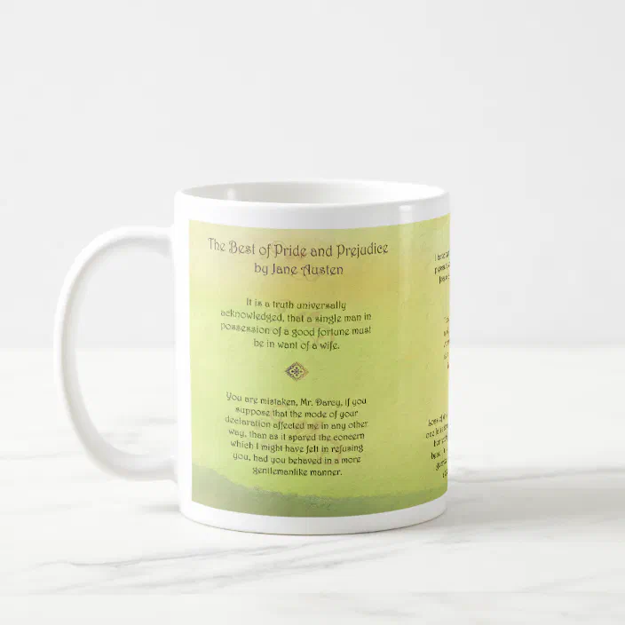 Best Of Pride And Prejudice Jane Austen Quotes Coffee Mug | Zazzle.com