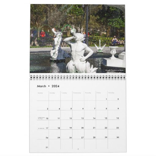 Best of Savannah, Calendar Zazzle