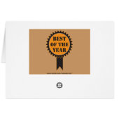 Best of the Year Cards (Back Horizontal)